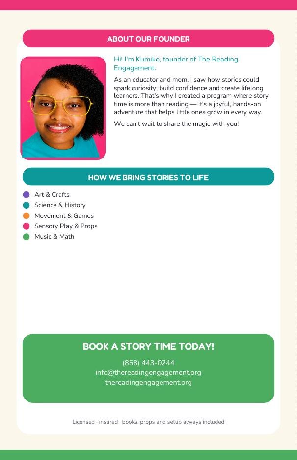 Custom Add-Ons & Upgrades brochure — back panel