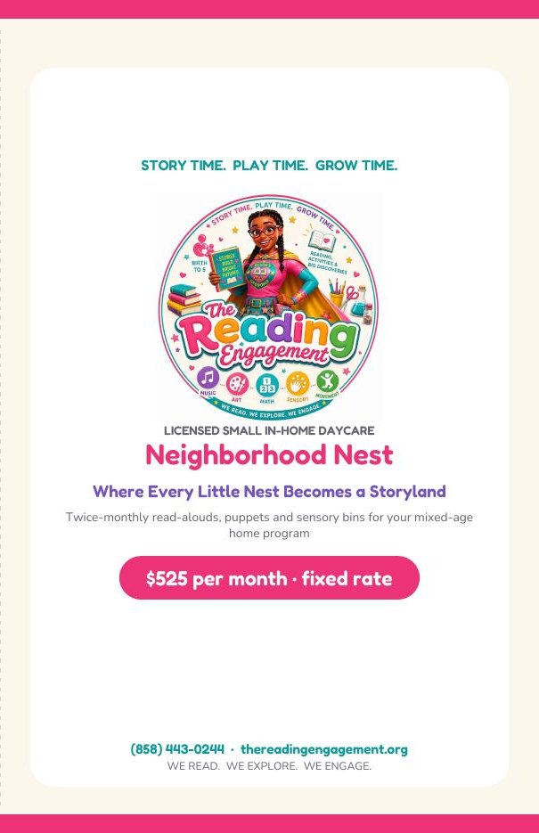 Neighborhood Nest brochure — front cover
