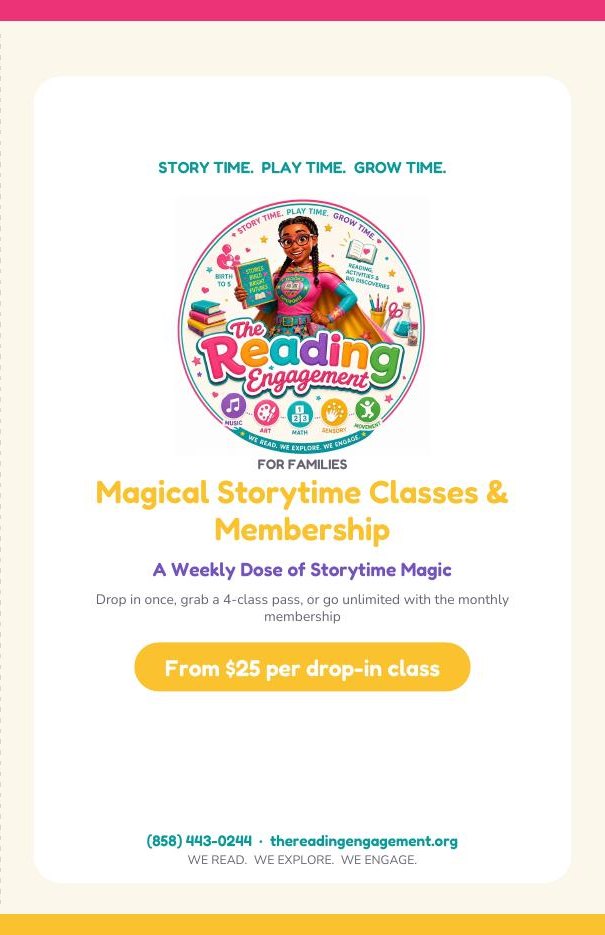 Magical Storytime Classes & Membership brochure — front cover